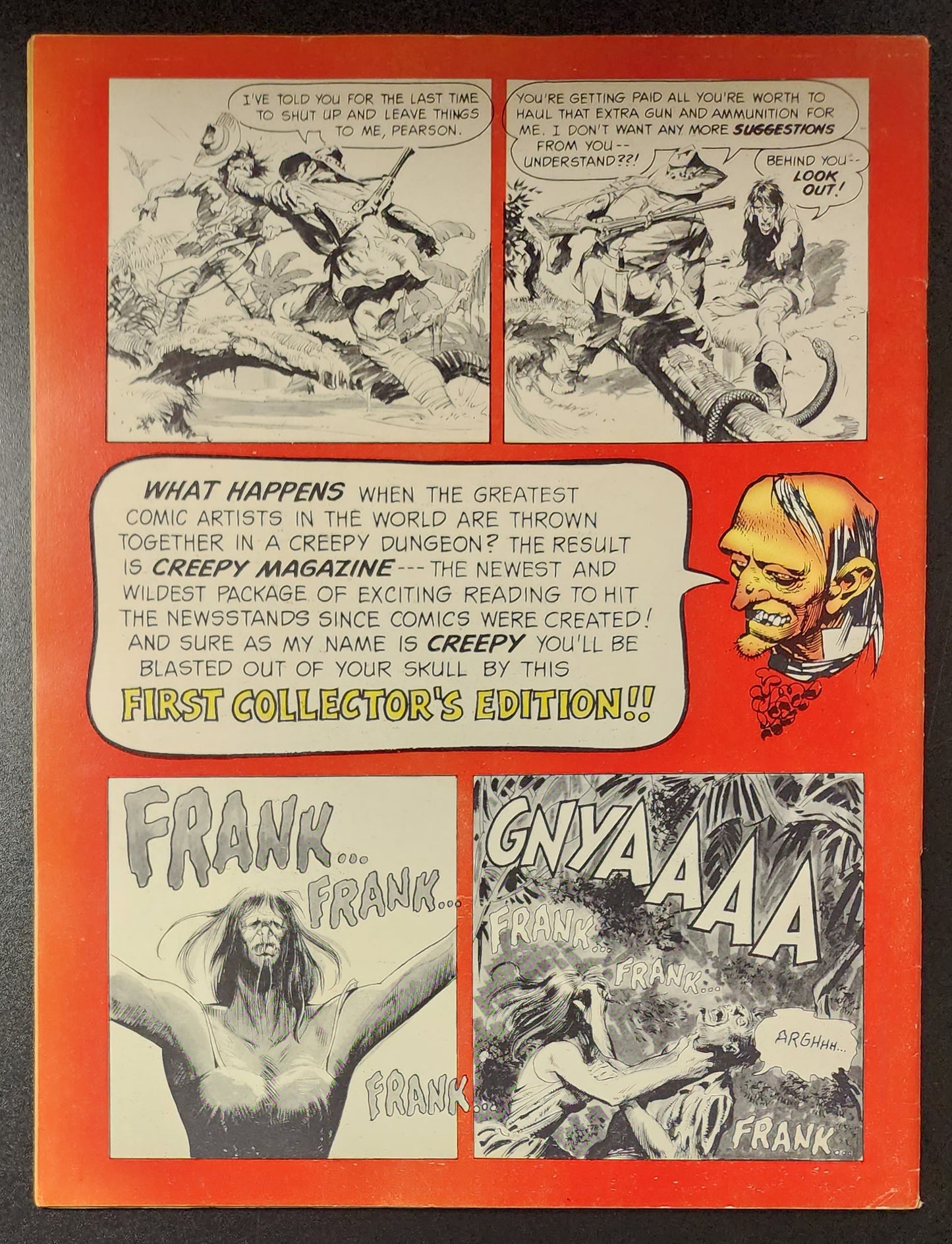CREEPY #1 MAGAZINE 1964 (1ST APP UNCLE CREEPY & FRAZETTA LAST FULL STRIP) Creepy Warren