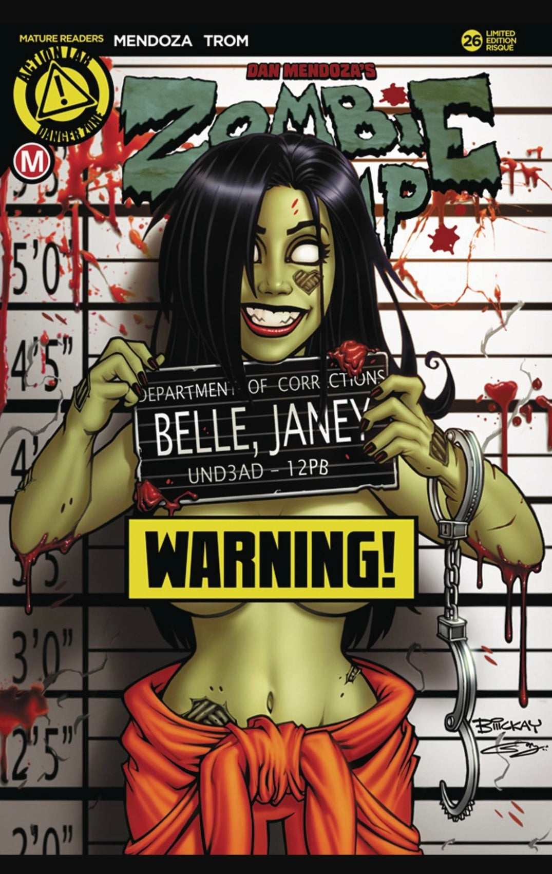 ZOMBIE TRAMP ONGOING #26 MCKAY RISQUE 2016 comic book ACTION LAB - DANGER ZONE
