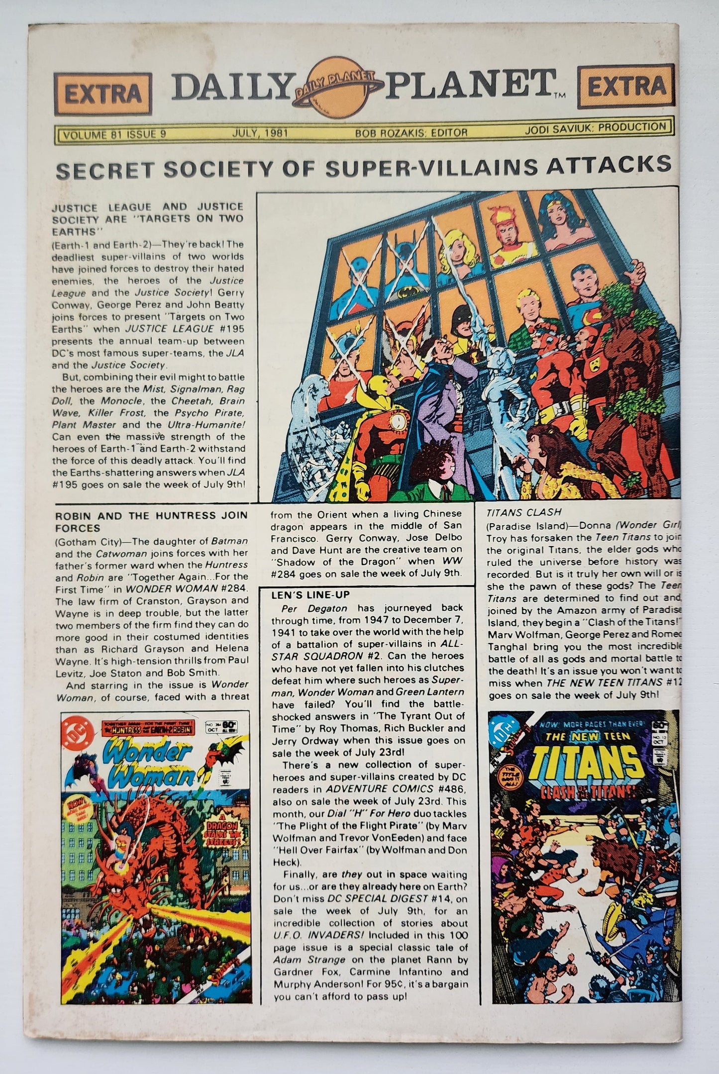 WORLDS FINEST #272 1981 NEWSSTAND Worlds Finest DC Comics