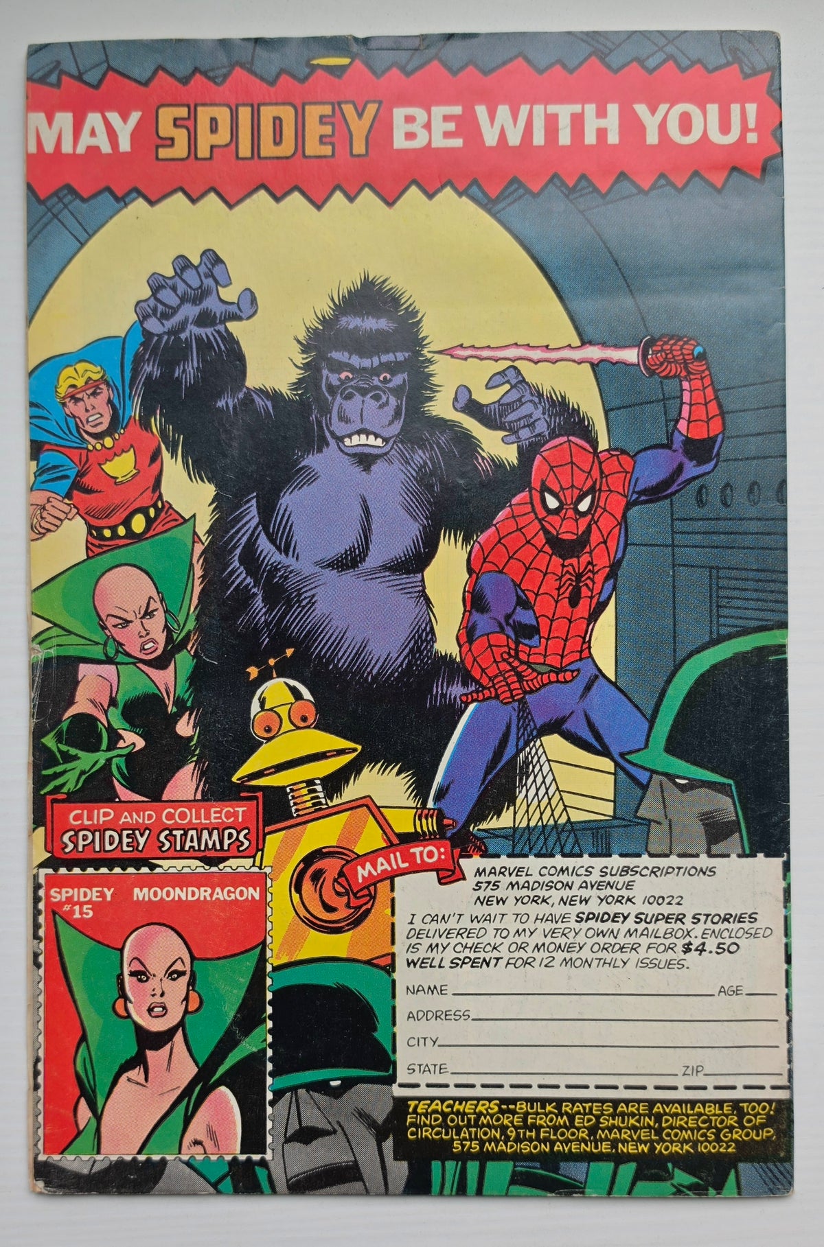 Spidey Super Stories #31 Star Wars Homage 1978 Newsstand Amazing Spider-Man MARVEL COMICS