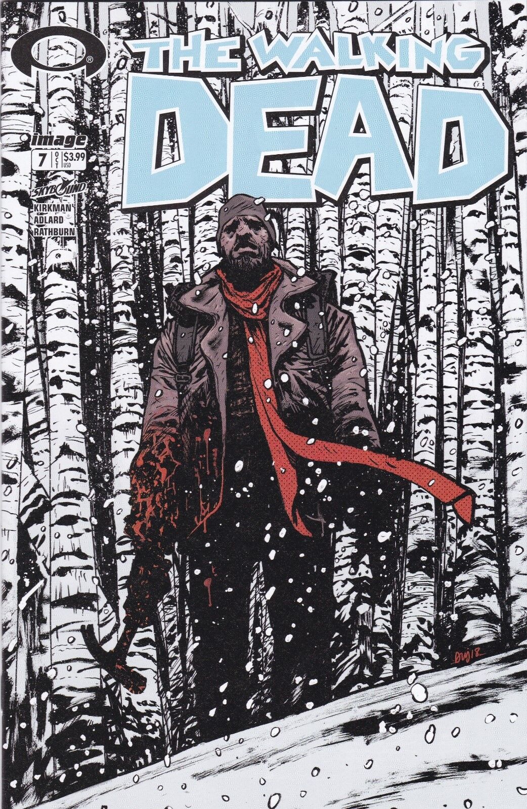 WALKING DEAD #7 15TH ANNIVERSARY BLIND BAG JOHNSON COLOR LOGO VARIANT 2018 Walking Dead IMAGE COMICS