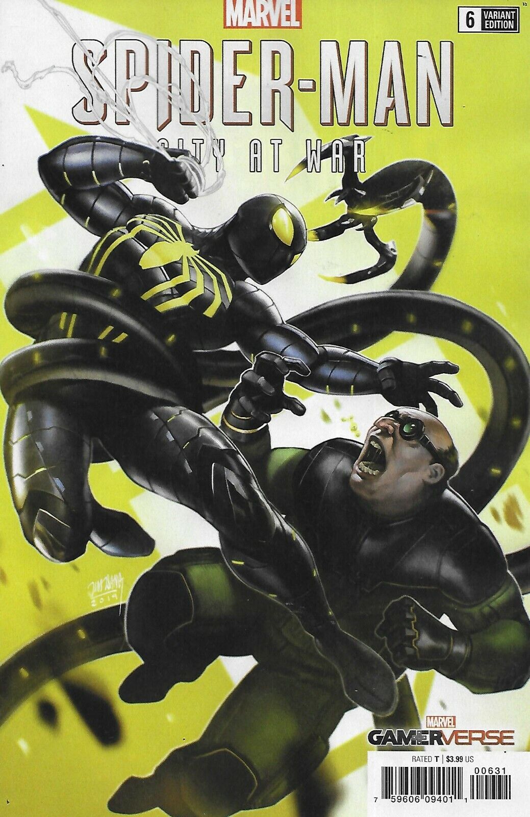 SPIDER-MAN CITY AT WAR #6 (OF 6) TSANG VARIANT 2019 Spider-Man MARVEL COMICS