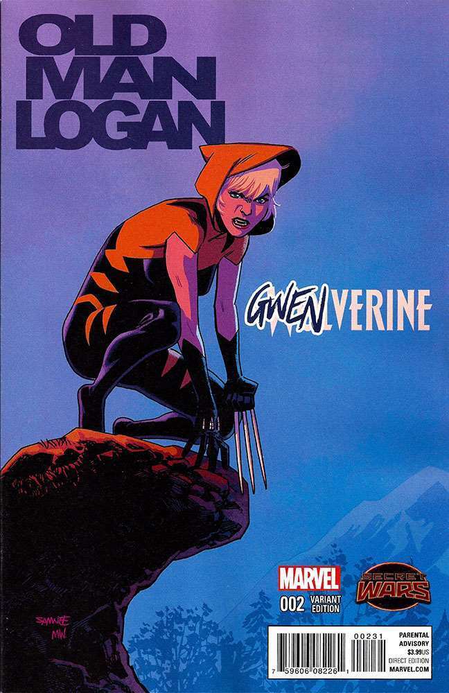 OLD MAN LOGAN #2 SAMNEE GWENVERINE VARIANT 2015 Wolverine MARVEL COMICS