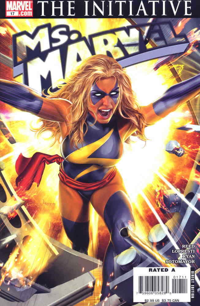MS MARVEL #17 GREG HORN COVER 2007 Captain Marvel MARVEL COMICS