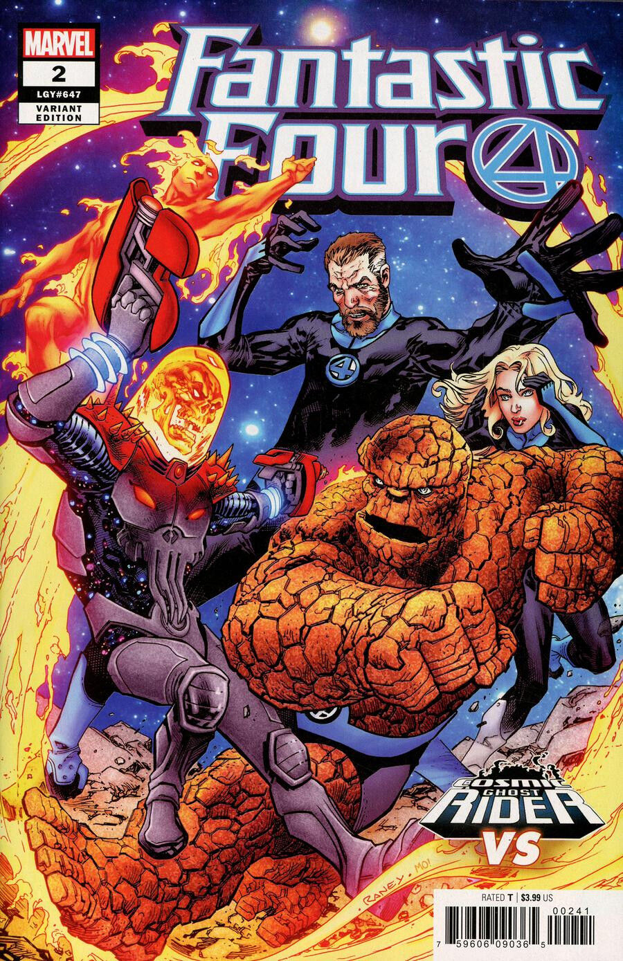 FANTASTIC FOUR #2 RANEY COSMIC GHOST RIDER VARIANT 2018 Fantastic Four MARVEL COMICS