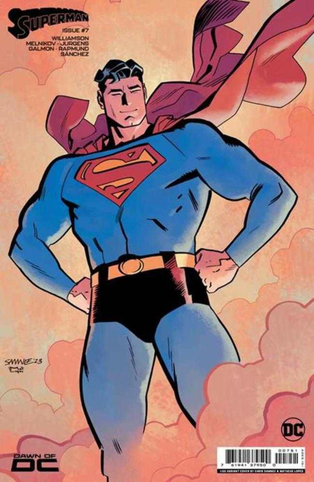 SUPERMAN #7 (#850) SAMNEE 1:50 VARIANT 2023 Superman DC COMICS