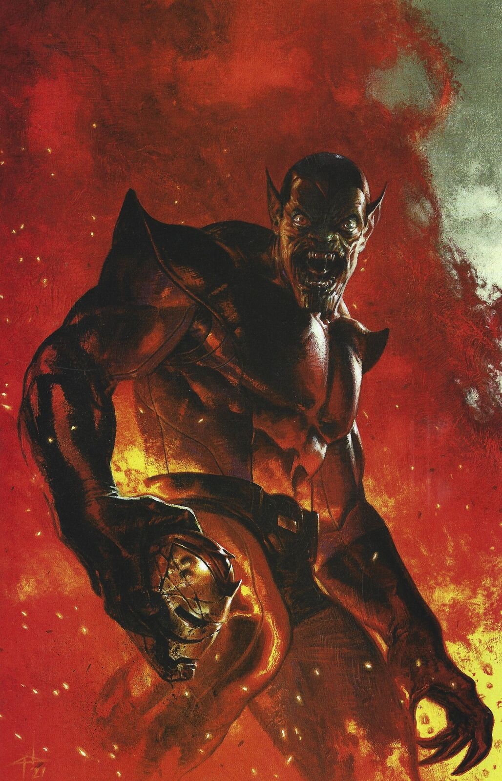 SECRET INVASION 1 1:100 DELLOTTO VIRGIN VARIANT 2022 Secret Invasion MARVEL PRH