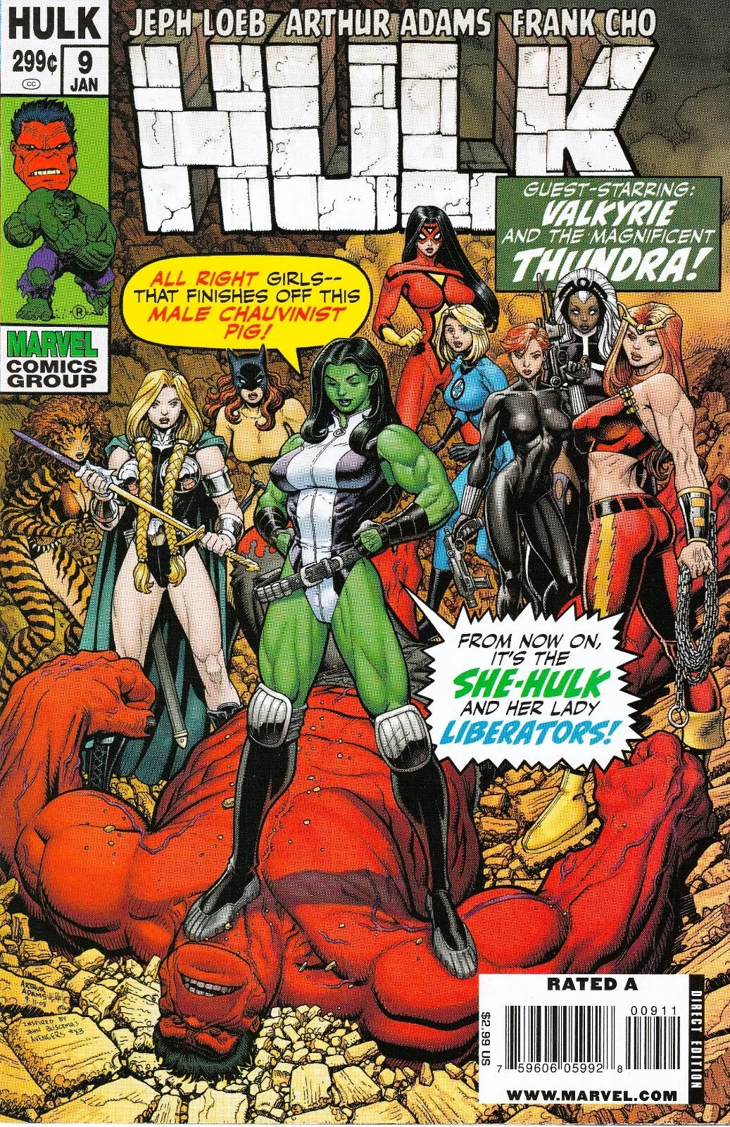 HULK #9 ART ADAMS 2008 Hulk MARVEL COMICS