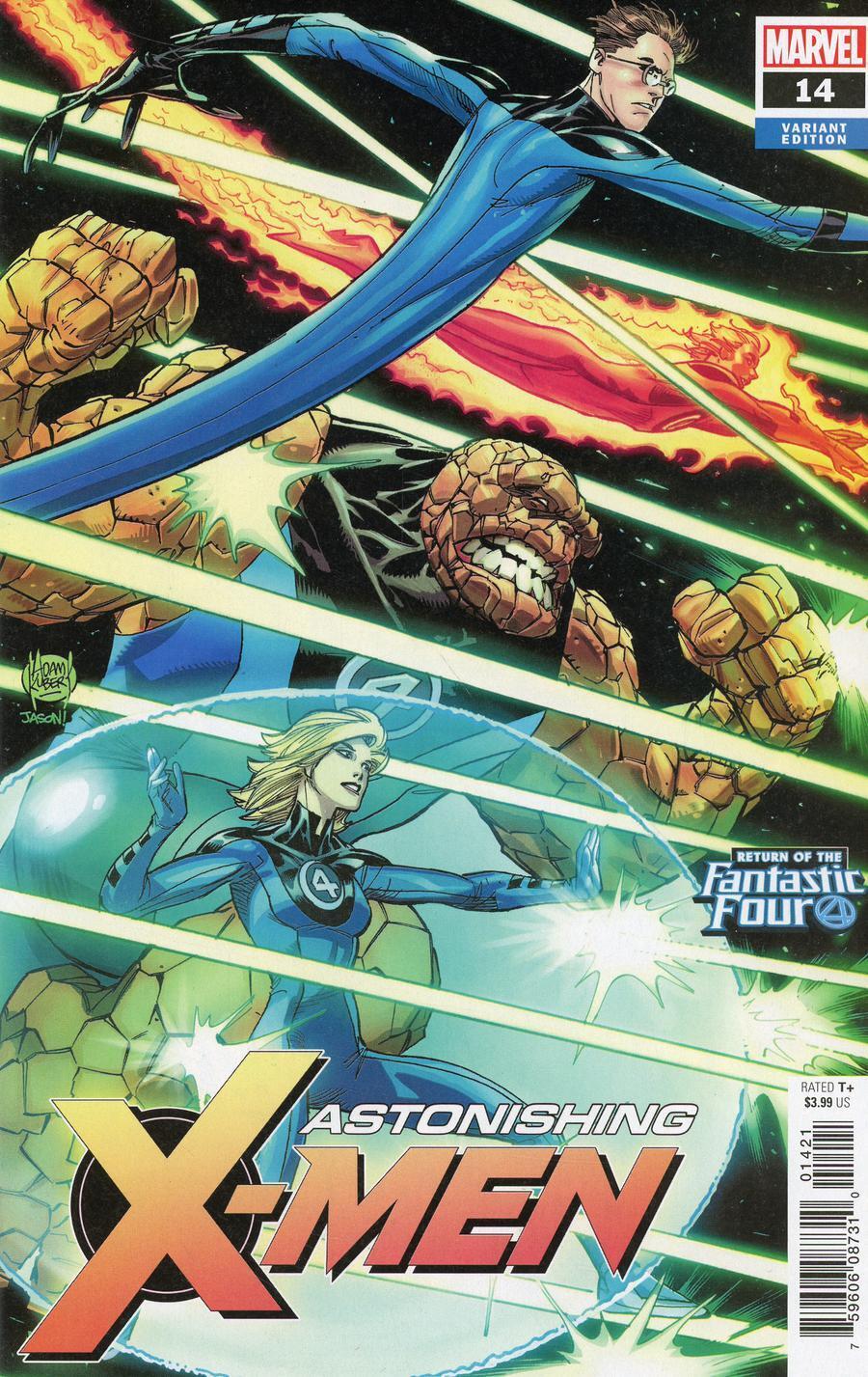 ASTONISHING X-MEN #14 KUBERT RETURN OF FANTASTIC FOUR VARIANT 2018 X-Men MARVEL COMICS