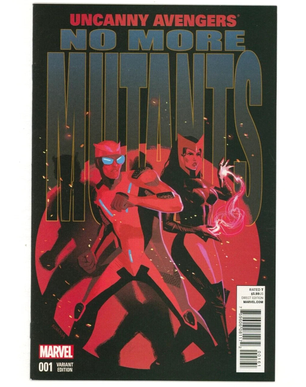 UNCANNY AVENGERS #1 ACUNA TEASER 1:20 VARIANT 2015 Uncanny Avengers MARVEL COMICS