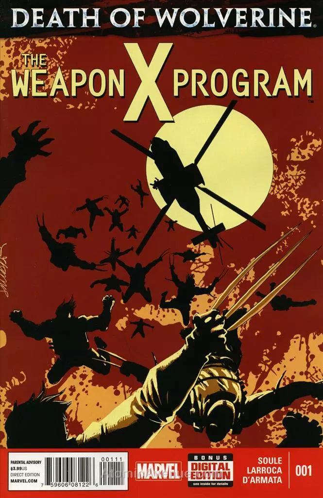 DEATH OF WOLVERINE WEAPON X PROGRAM #1 2014 Wolverine MARVEL COMICS