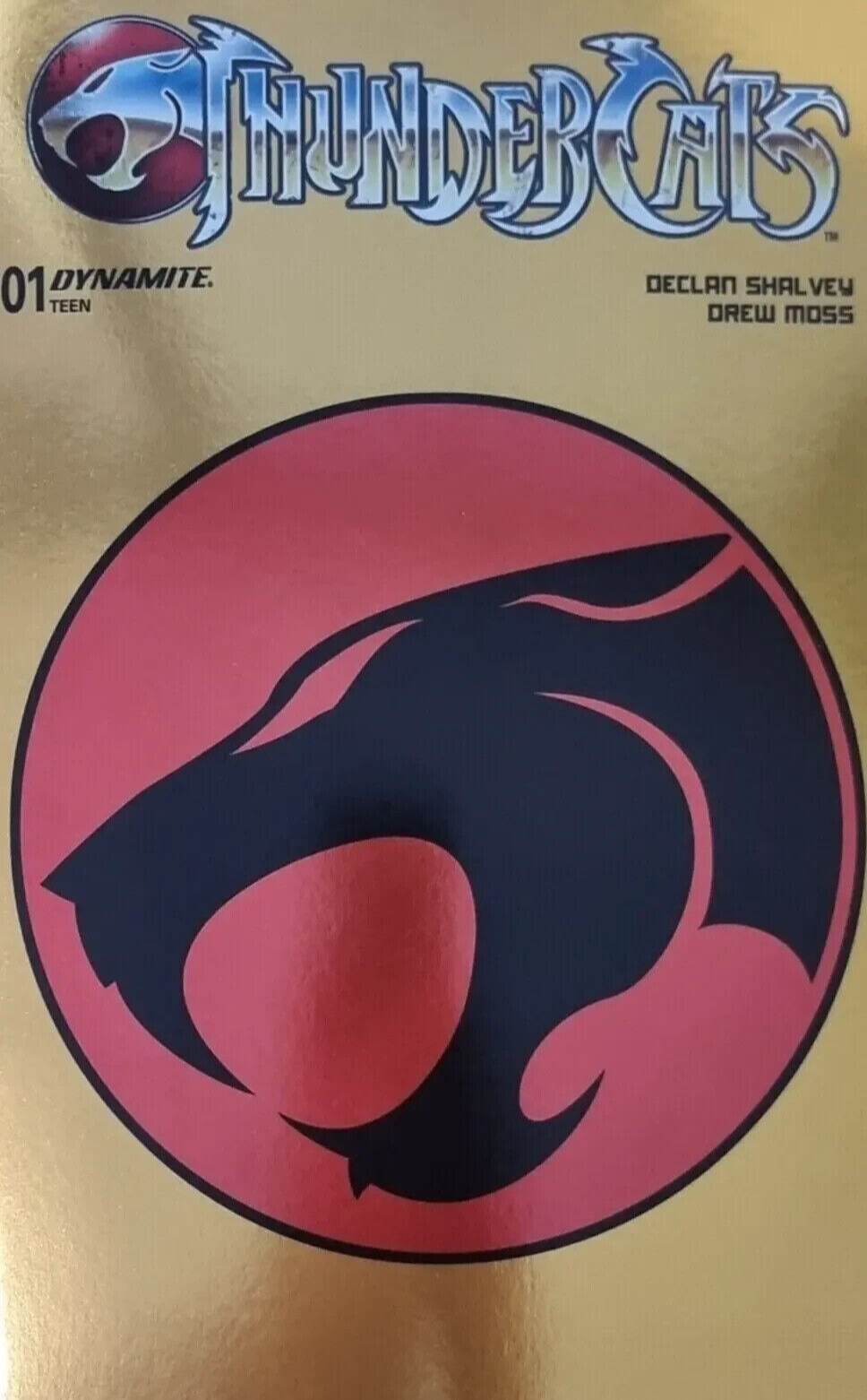 THUNDERCATS #1 CVR I THUNDERCATS SYMBOL FOIL GOLD VARIANT 2024 Thundercats DYNAMITE