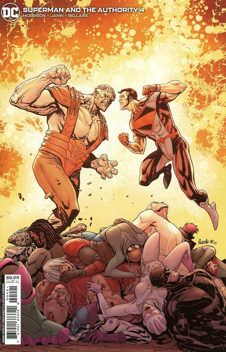 SUPERMAN AND THE AUTHORITY #4 (OF 4) CVR B GENE HA CARD STOCK VARIANT 2021 Superman DC COMICS