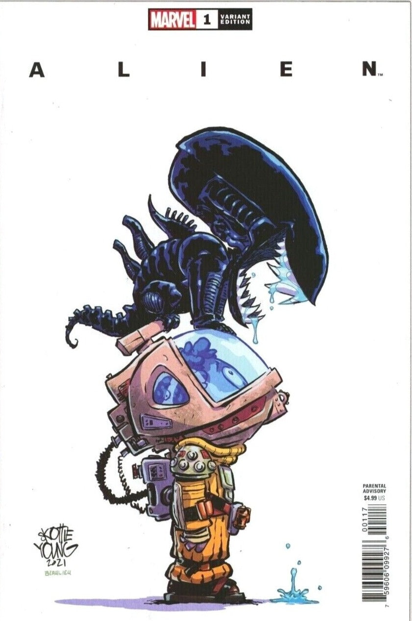 ALIEN #1 SKOTTIE YOUNG VARIANT 2021 Alien MARVEL COMICS