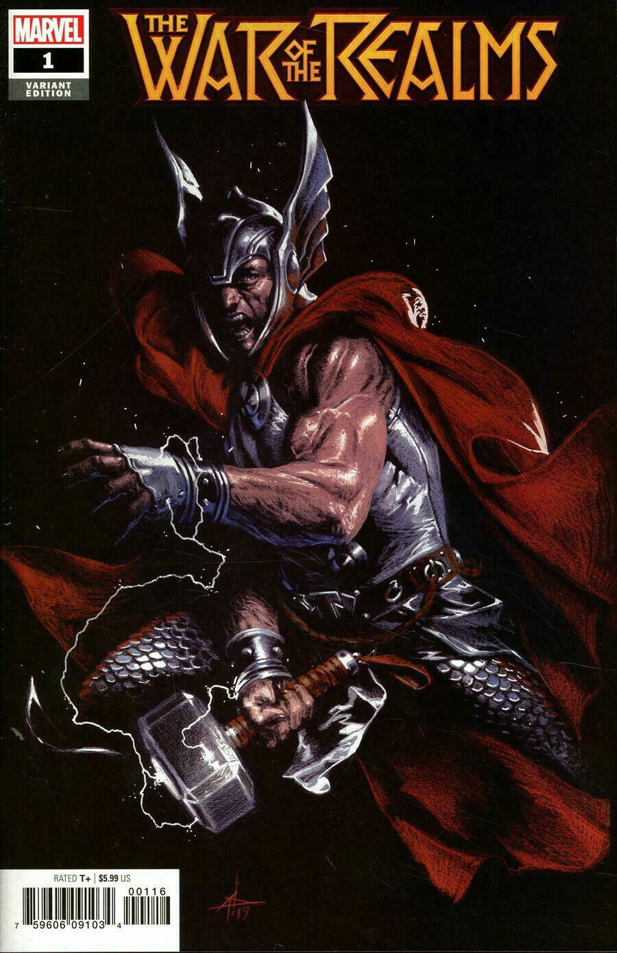 WAR OF REALMS #1 DELLOTTO 1:10 VARIANT 2019 MARVEL COMICS