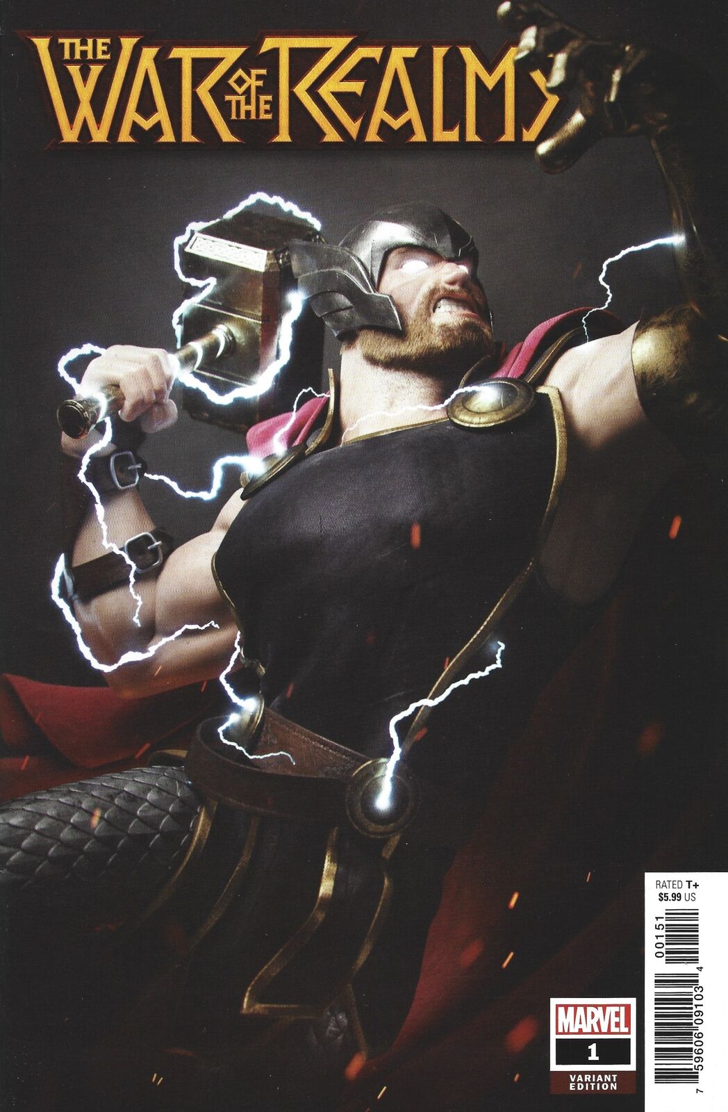 WAR OF REALMS #1 HUGO 1:25 THOR VARIANT 2019 MARVEL COMICS