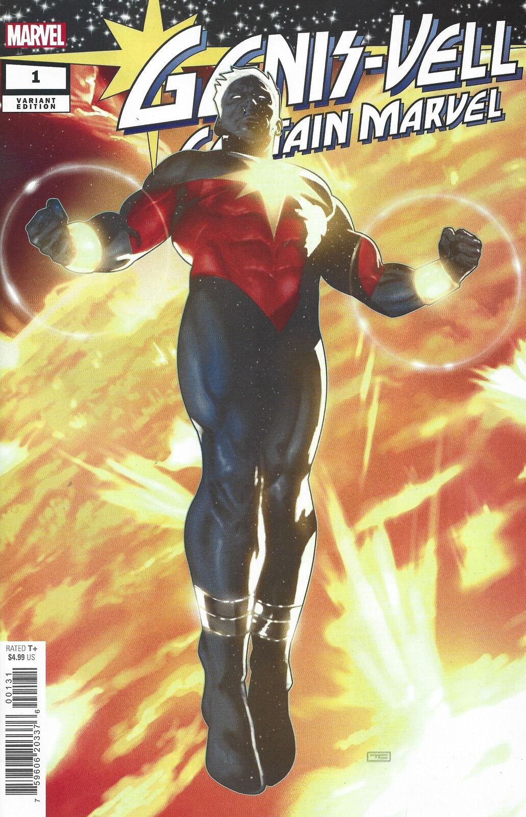 GENIS-VELL CAPTAIN MARVEL #1 (OF 5) 1:50 CLARKE VARIANT 2022 Captain Marvel MARVEL COMICS