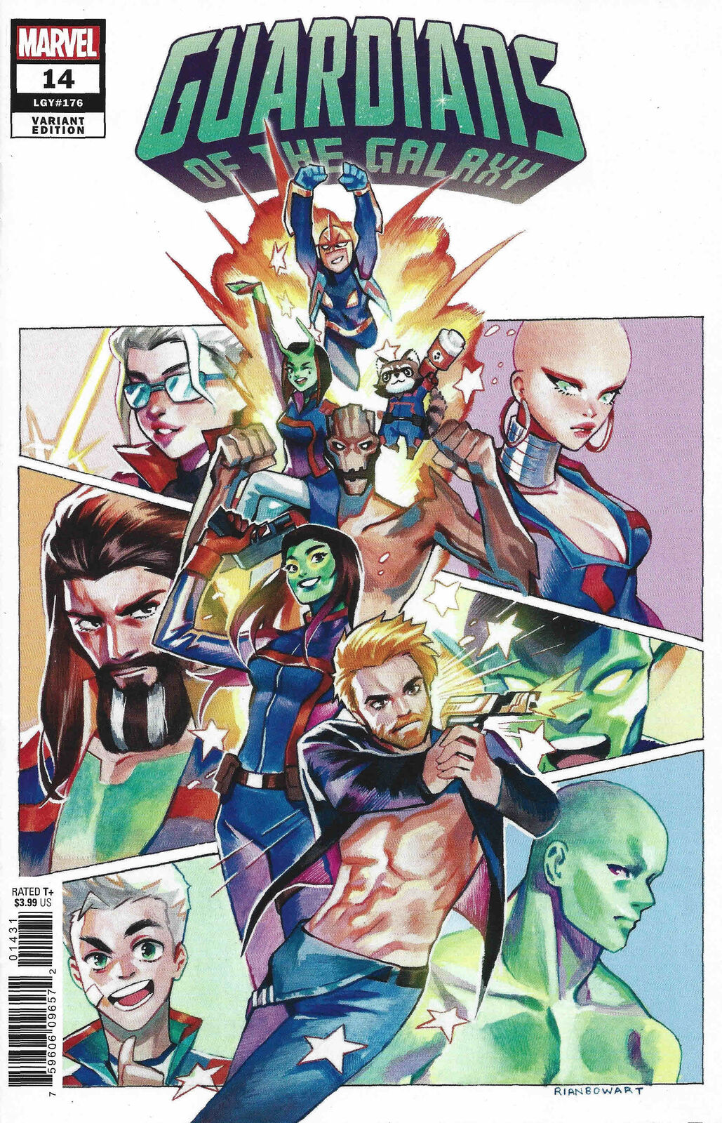 GUARDIANS OF THE GALAXY #14 RIAN GONZALES 1:25 VARIANT 2021 Guardians of the Galaxy MARVEL COMICS