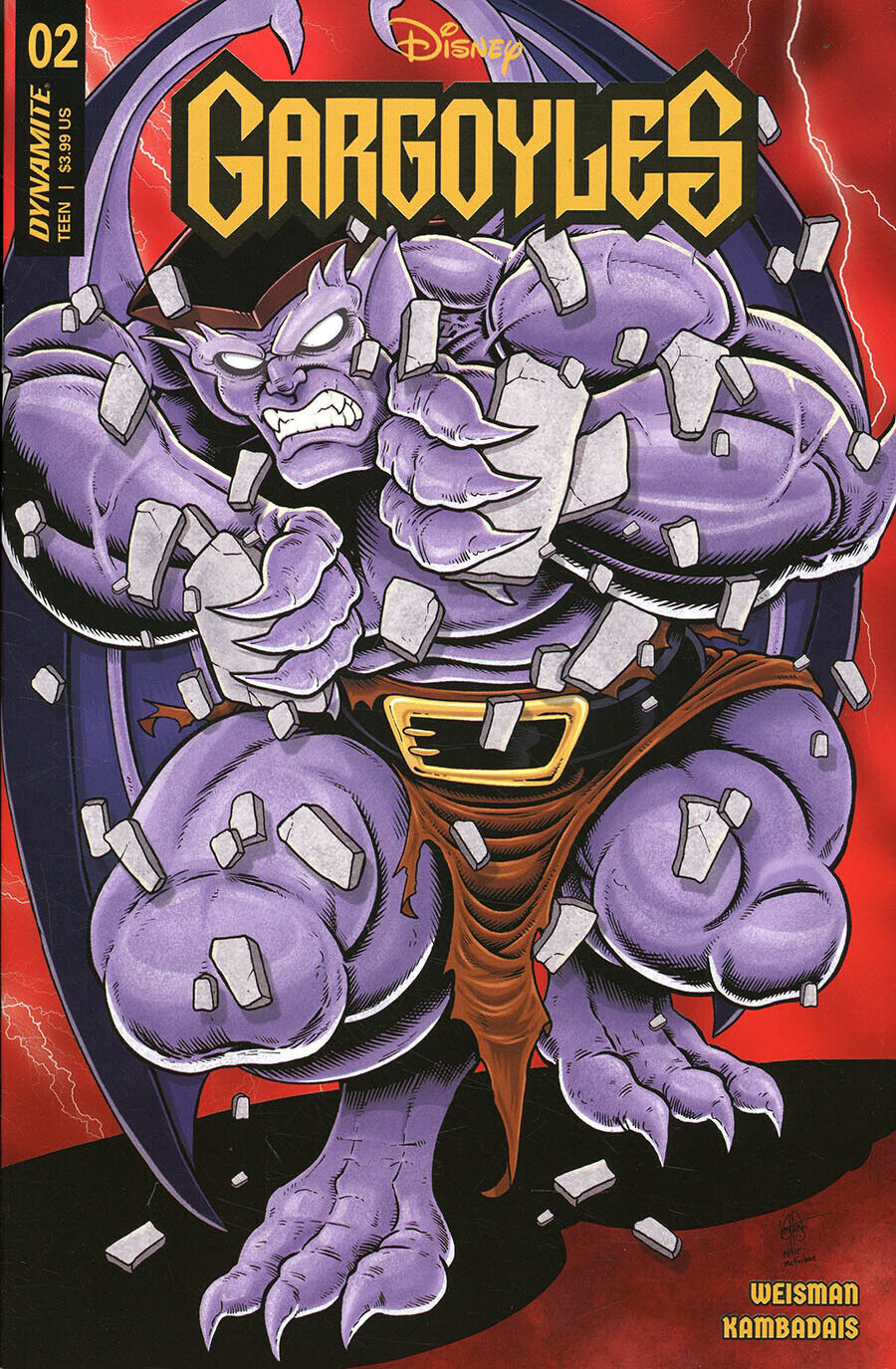 GARGOYLES #2 HAESER HOMAGE VARIANT 2023 Gargoyles DYNAMITE