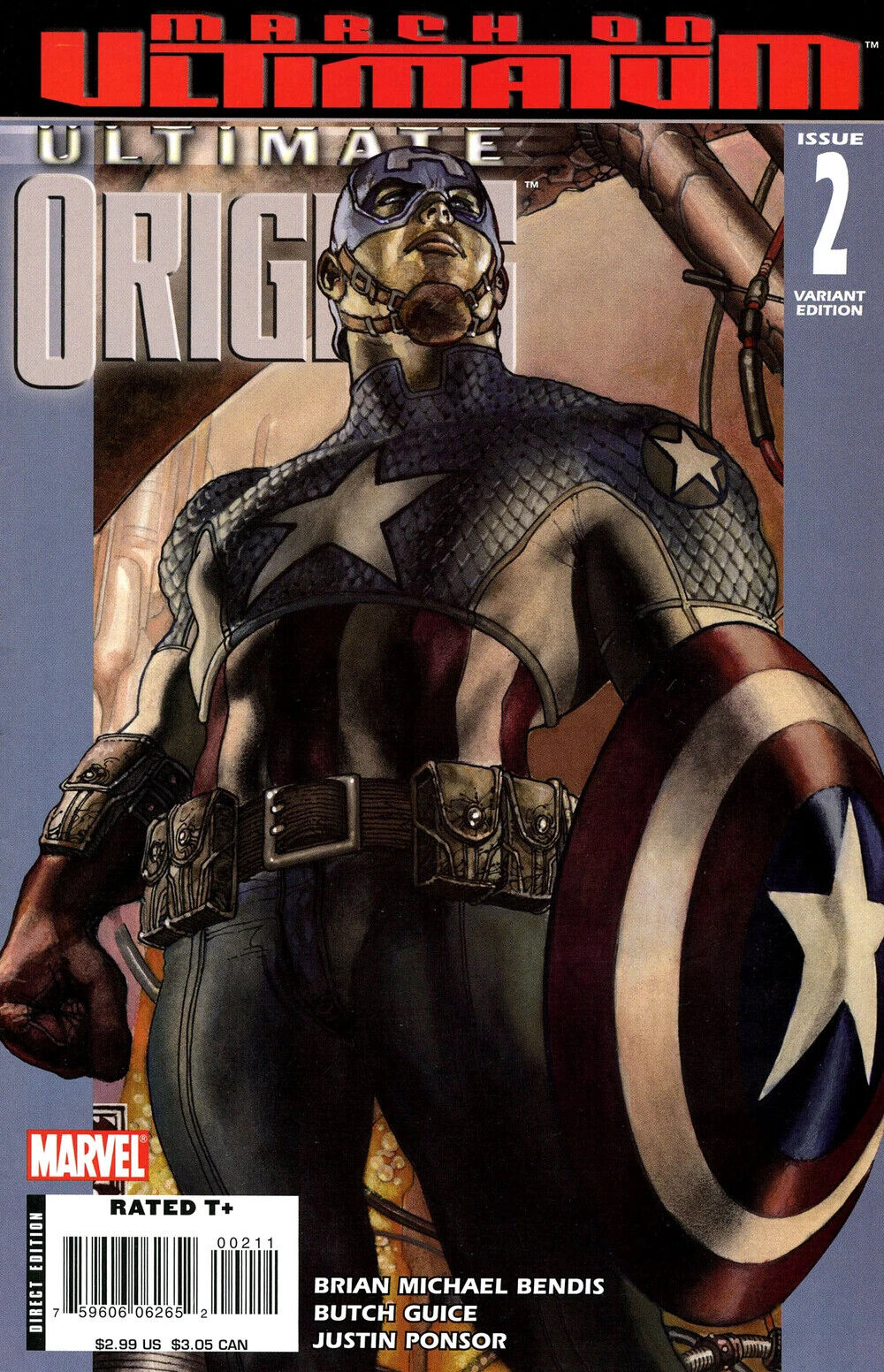 ULTIMATE ORIGINS #2 BIANCHI VARIANT 2008 Wolverine MARVEL COMICS