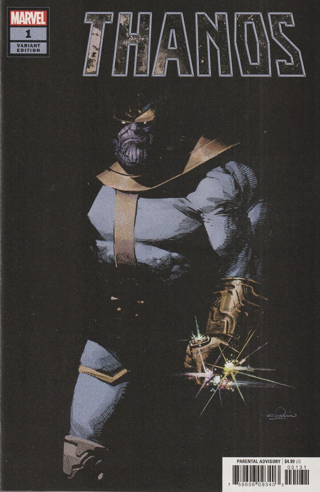 THANOS #1 (OF 6) ZAFFINO 1:25 VARIANT 2019 Thanos MARVEL COMICS