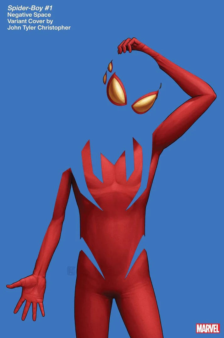 SPIDER-BOY #1 JOHN TYLER CHRISTOPHER NEGATIVE SPACE VARIANT 2023 Spider-Boy MARVEL PRH