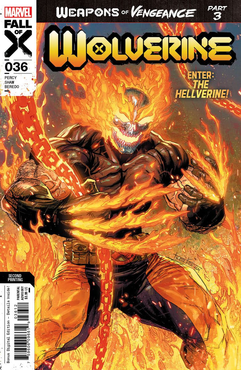 WOLVERINE #36 2ND PRINT VARIANT 2023 Wolverine MARVEL PRH