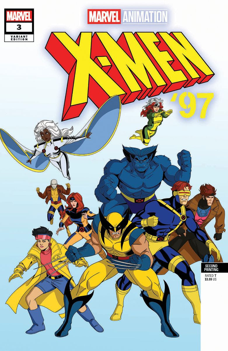 X-MEN 97 #3 MARVEL ANIMATION 2ND PRINT VARIANT 2024 X-Men MARVEL PRH