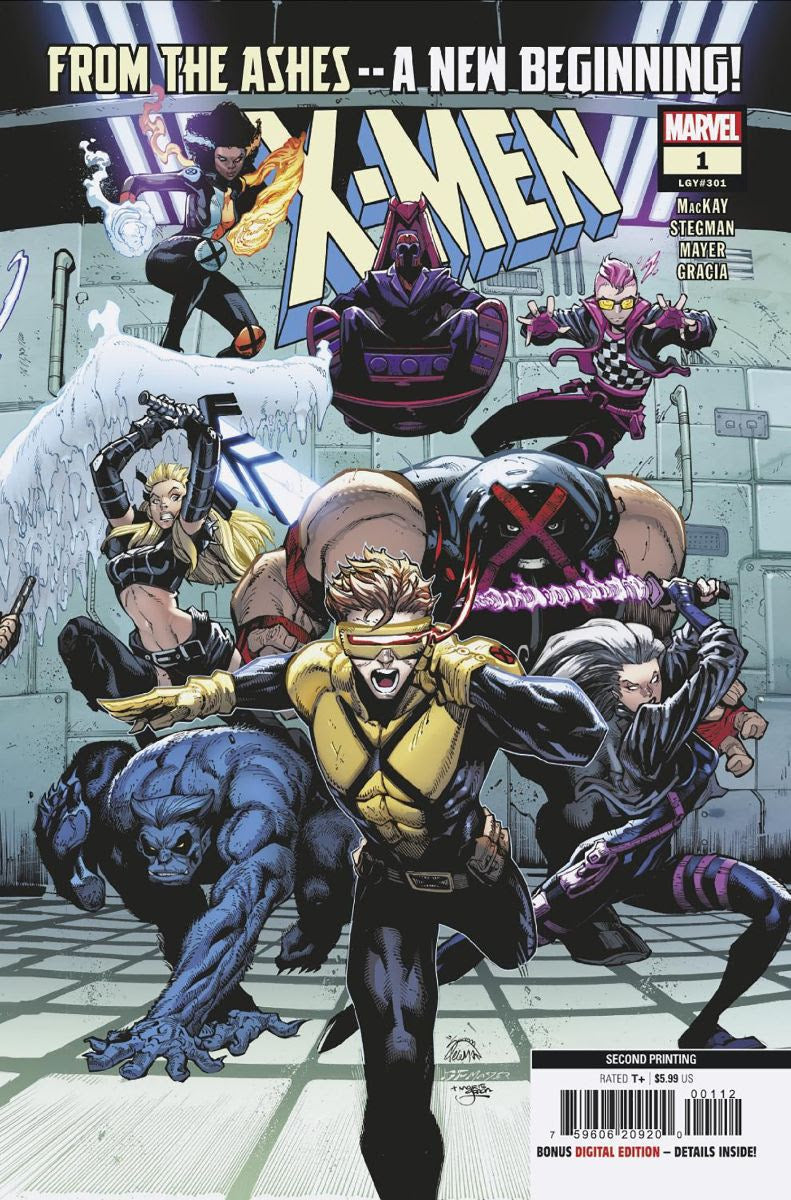 X-MEN #1 RYAN STEGMAN 2ND PRINT VARIANT 2024 X-Men MARVEL COMICS