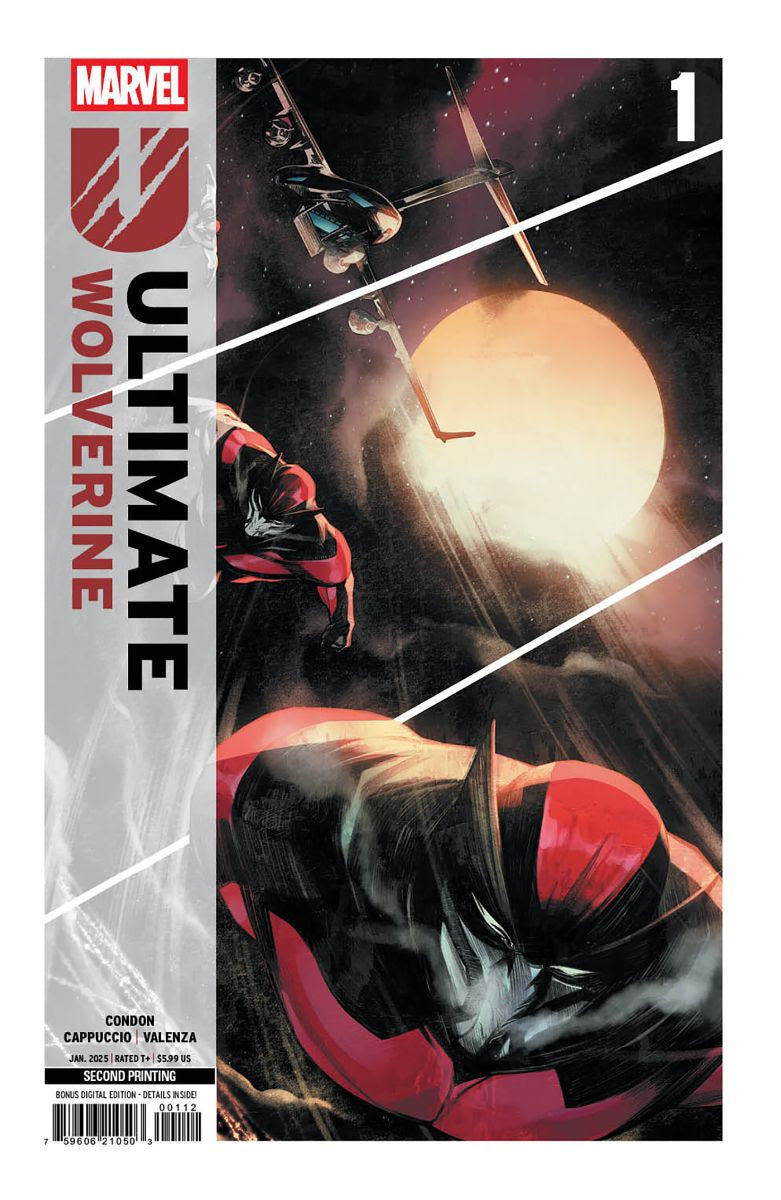 ULTIMATE WOLVERINE #1 ALESSANDRO CAPPUCCIO 2ND PRINT VARIANT 2025 Ultimate Wolverine MARVEL PRH