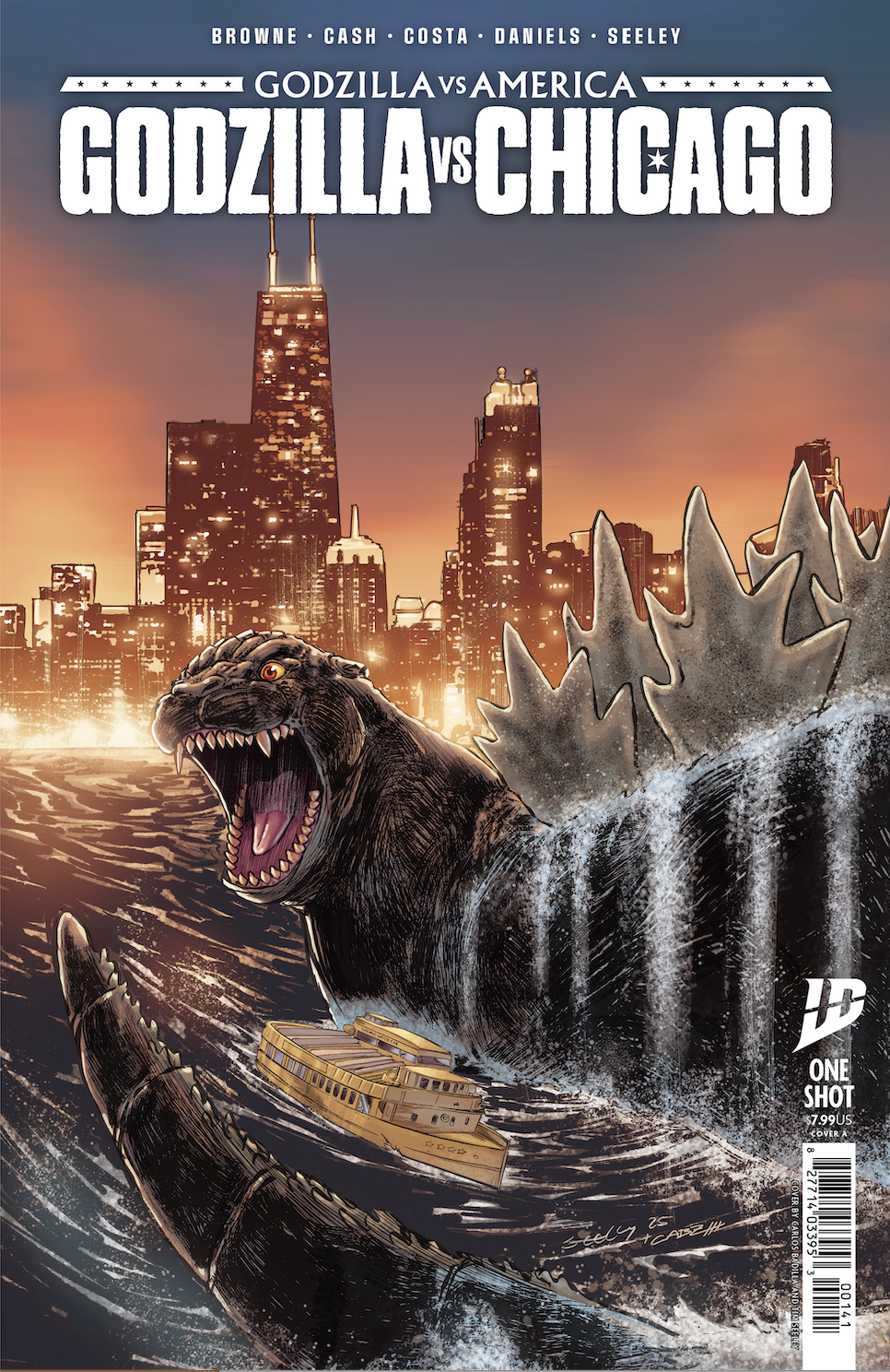 GODZILLA VS AMERICA CHICAGO 2ND PRINT VARIANT 2025 Godzilla IDW-PRH