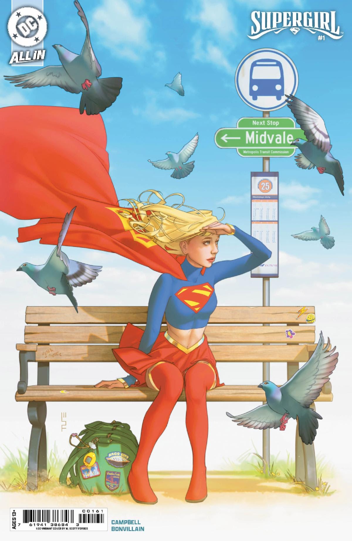 SUPERGIRL #1 FORBES 1:50 VARIANT 2025 DC COMICS