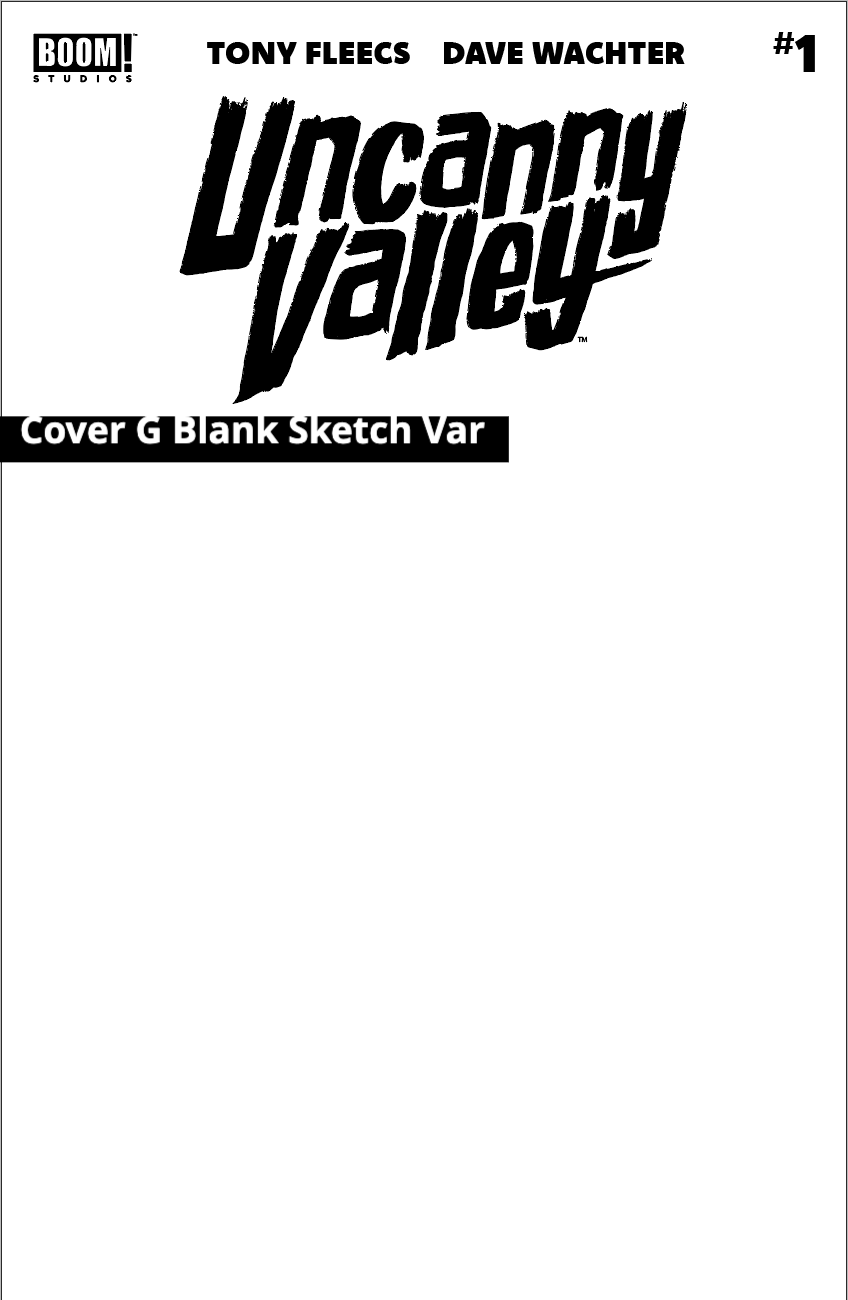 UNCANNY VALLEY #1 (OF 6) BLANK VARIANT 2024 BOOM! STUDIOS