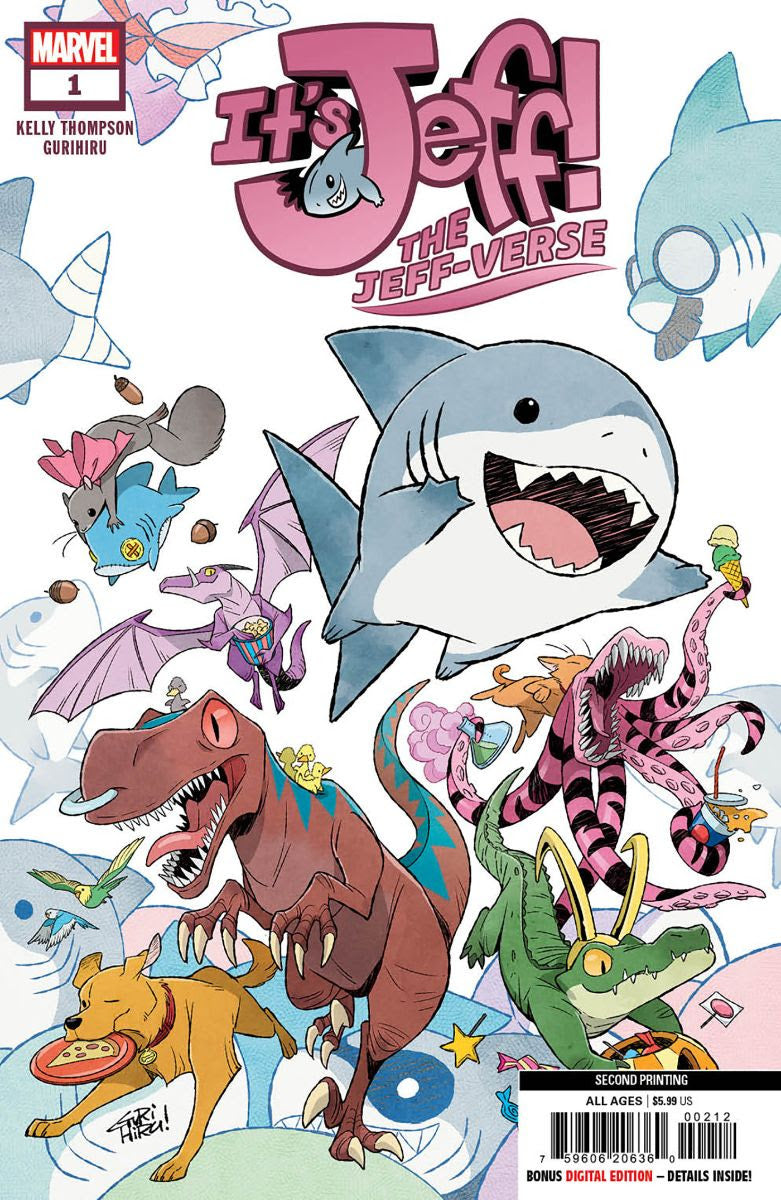 ITS JEFF THE JEFF-VERSE #1 GURIHIRU 2ND PRINT VARIANT 2025 Its Jeff MARVEL PRH