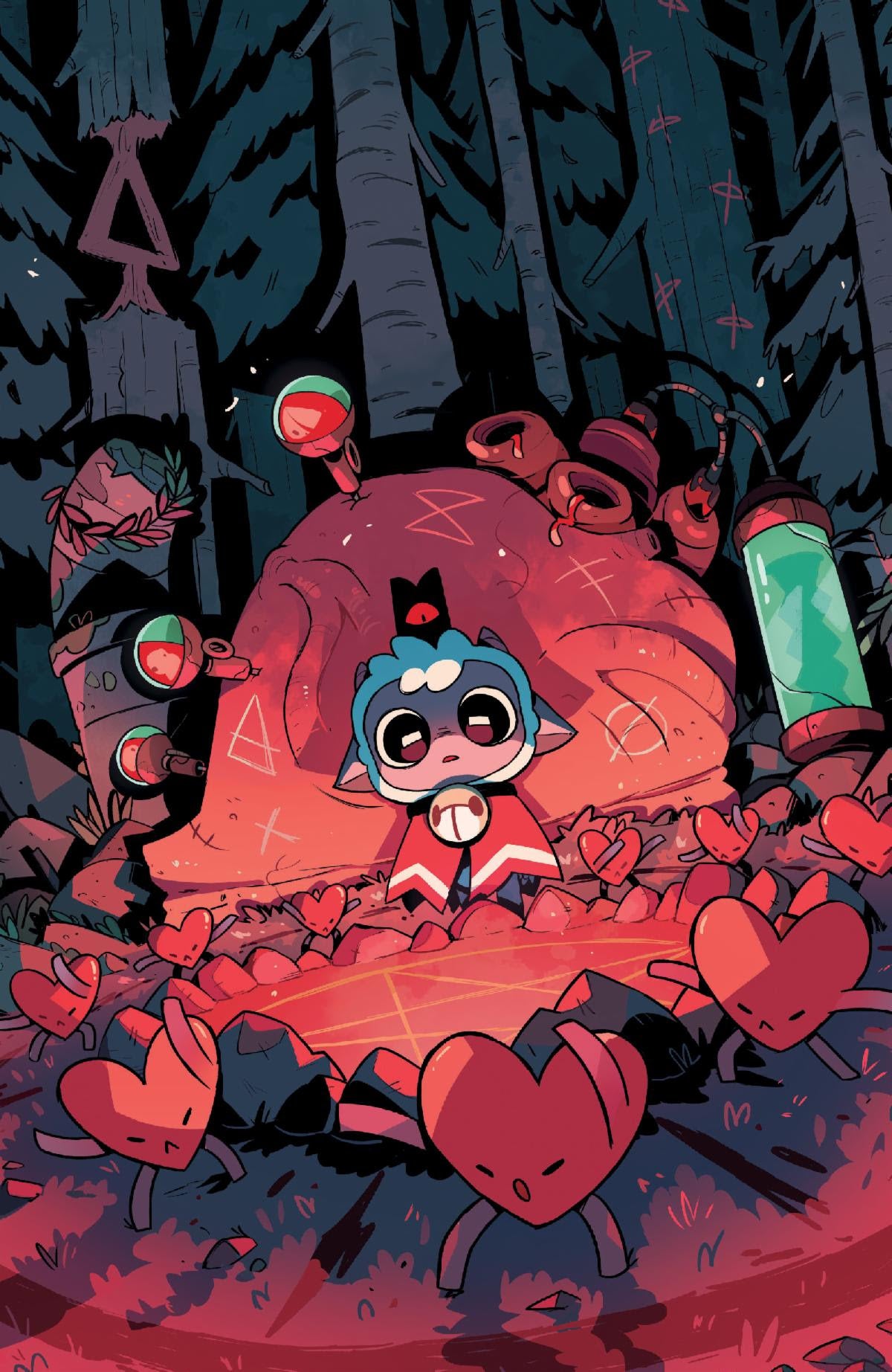 CULT OF THE LAMB #1 1:20 CARLES DALMAU VIRGIN VARIANT 2024 ONI PRESS INC.