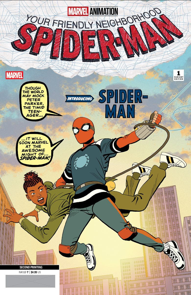 YOUR FRIENDLY NEIGHBORHOOD SPIDER-MAN #1 MARVEL ANIMATION RATIO 2ND PRINT 1:25 VARIANT 2025 MARVEL PRH