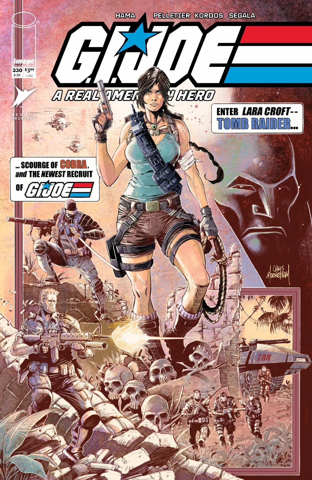 08/12/2026 GI JOE A REAL AMERICAN HERO #330 2ND PRINT VARIANT LARA CROFT