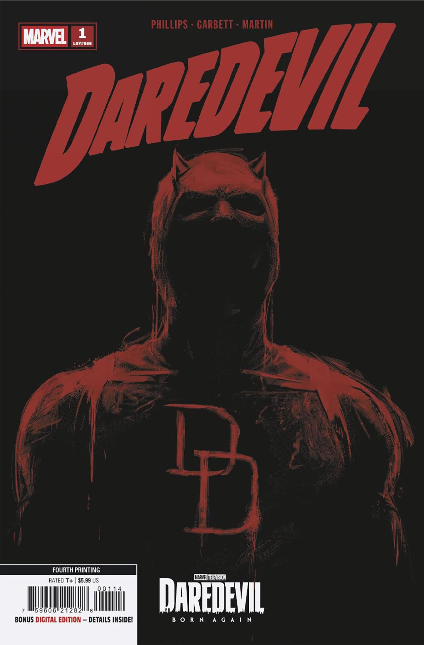 07/29/2026 DAREDEVIL #1 MARVEL TELEVISION 4TH PRINT VARIANT