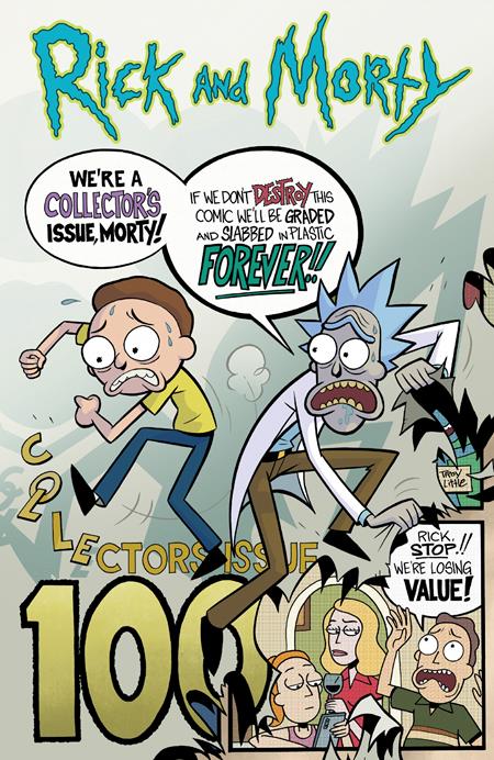 RICK AND MORTY #100 CVR A TROY LITTLE 2022 Rick & Morty ONI PRESS INC.