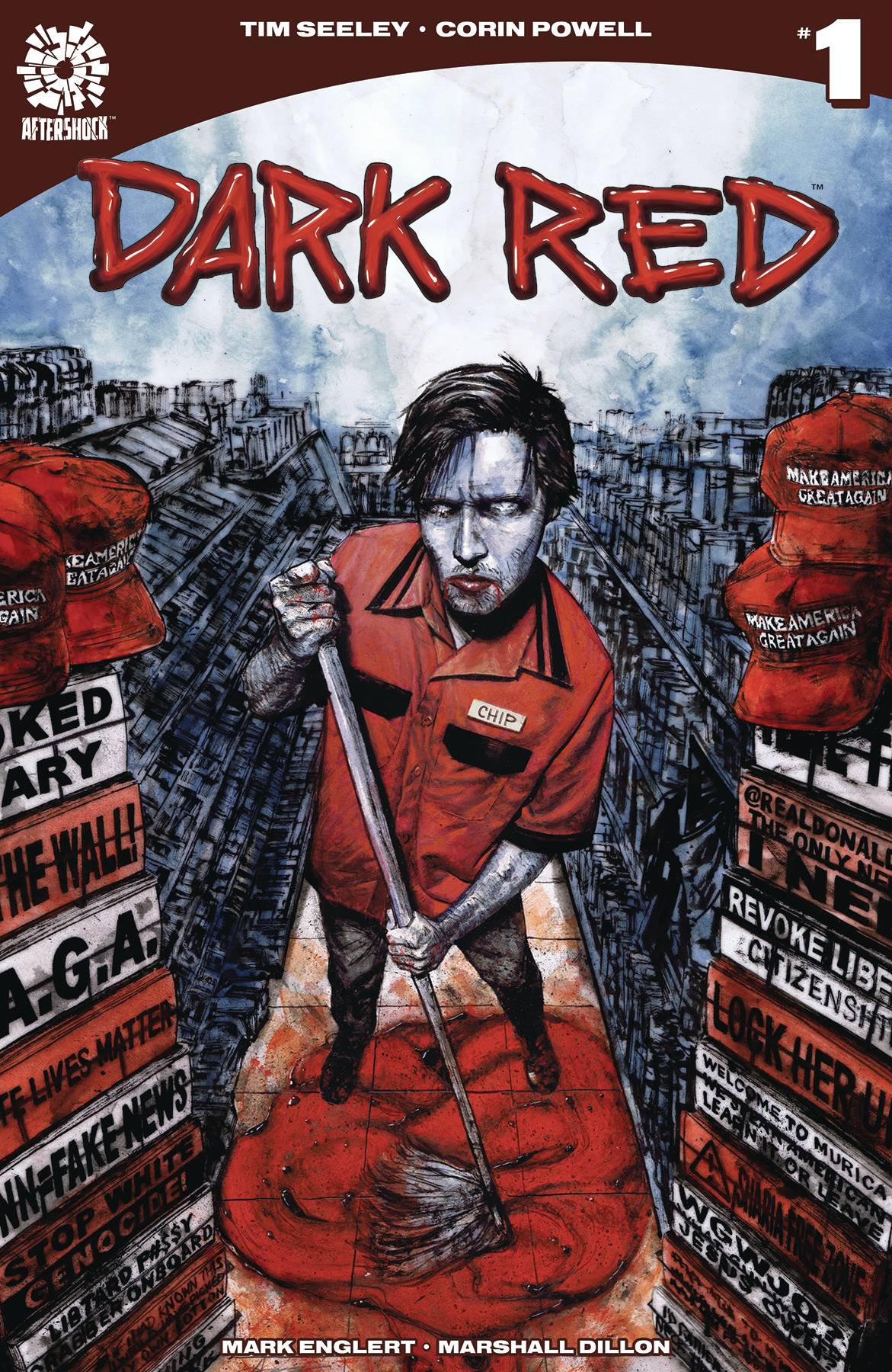 DARK RED #1 AARON CAMPBELL 1ST PRINT 2019 Dark Red AFTERSHOCK COMICS