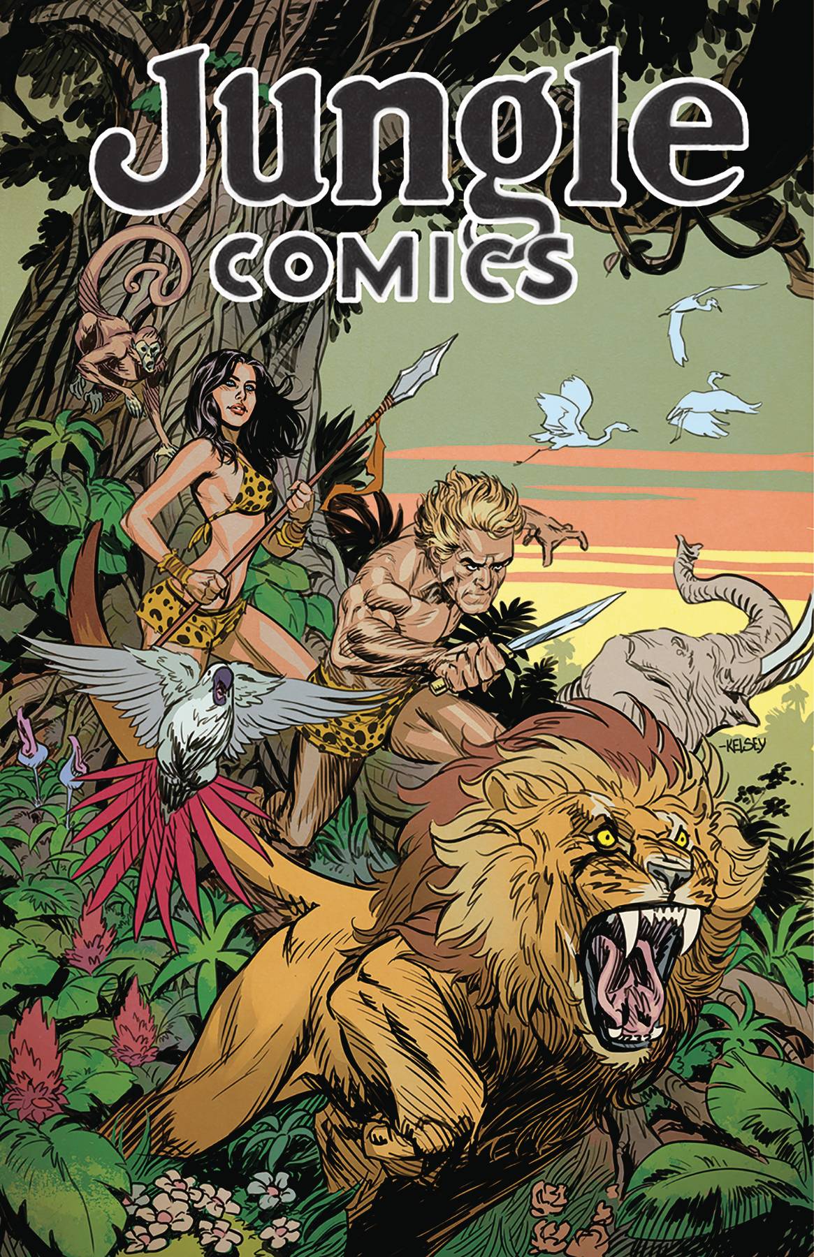 JUNGLE COMICS #1 MAIN CVR 2019 comic book ANTARCTIC PRESS