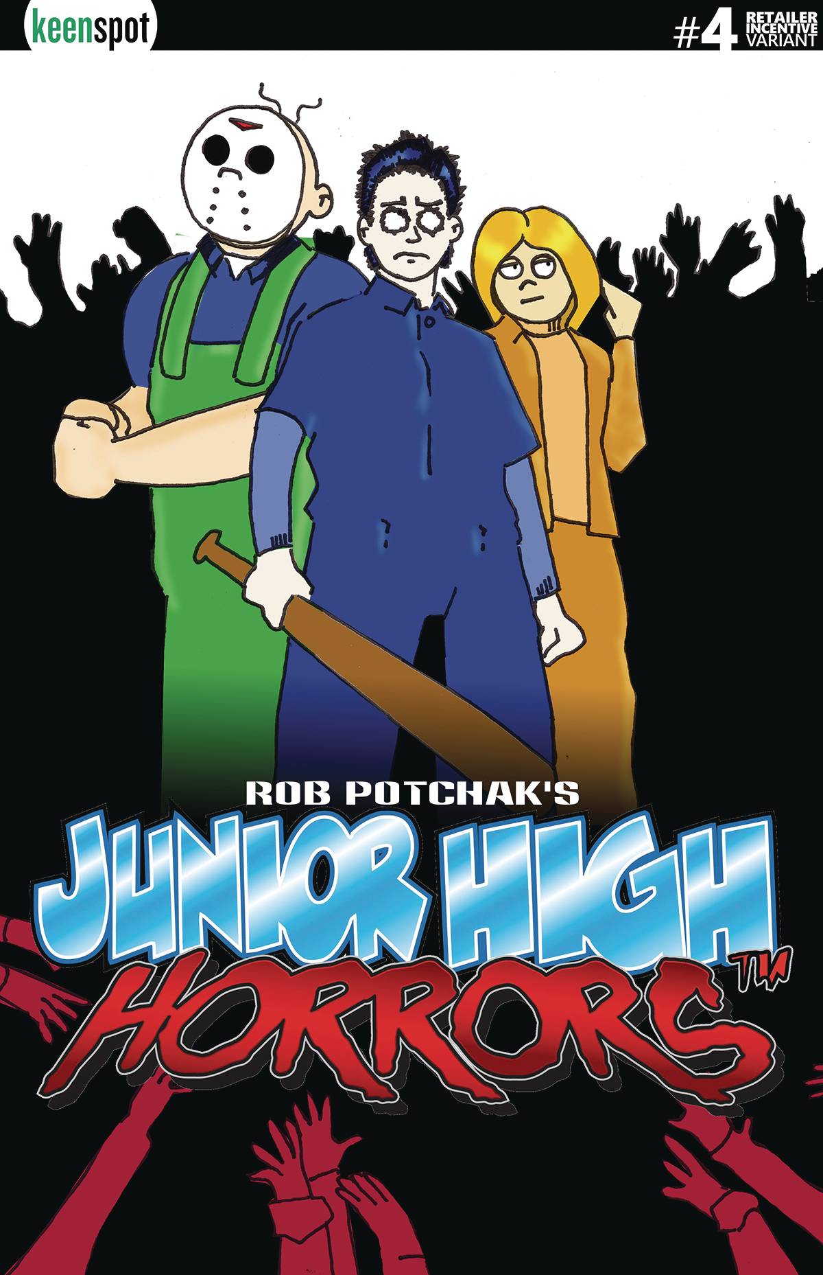 JUNIOR HIGH HORRORS #4 CVR D SHAUN OF DEAD PARODY 2019 comic book KEENSPOT ENTERTAINMENT