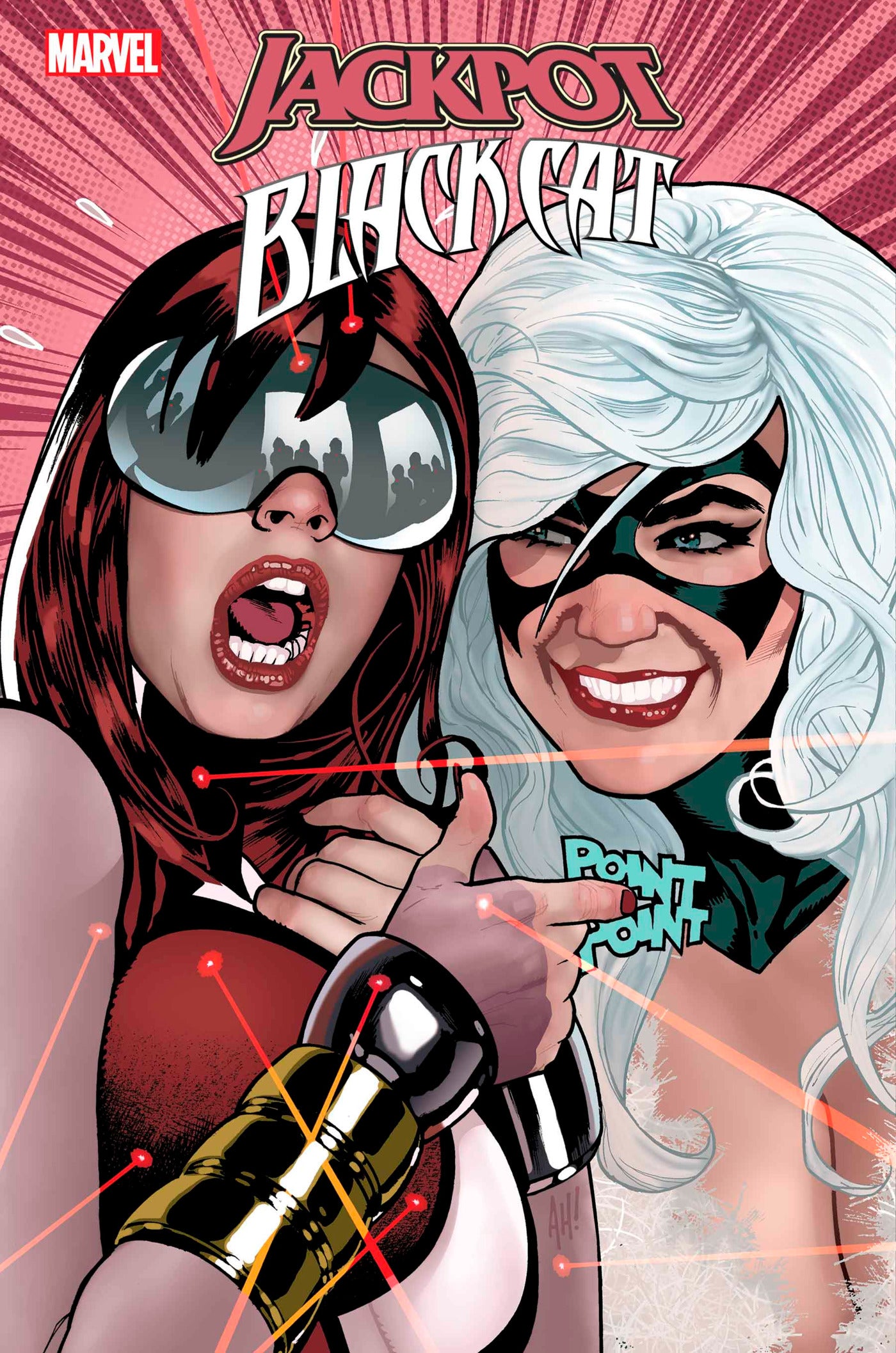 JACKPOT & BLACK CAT #2 ADAM HUGHES COVER 2024 Black Cat MARVEL PRH