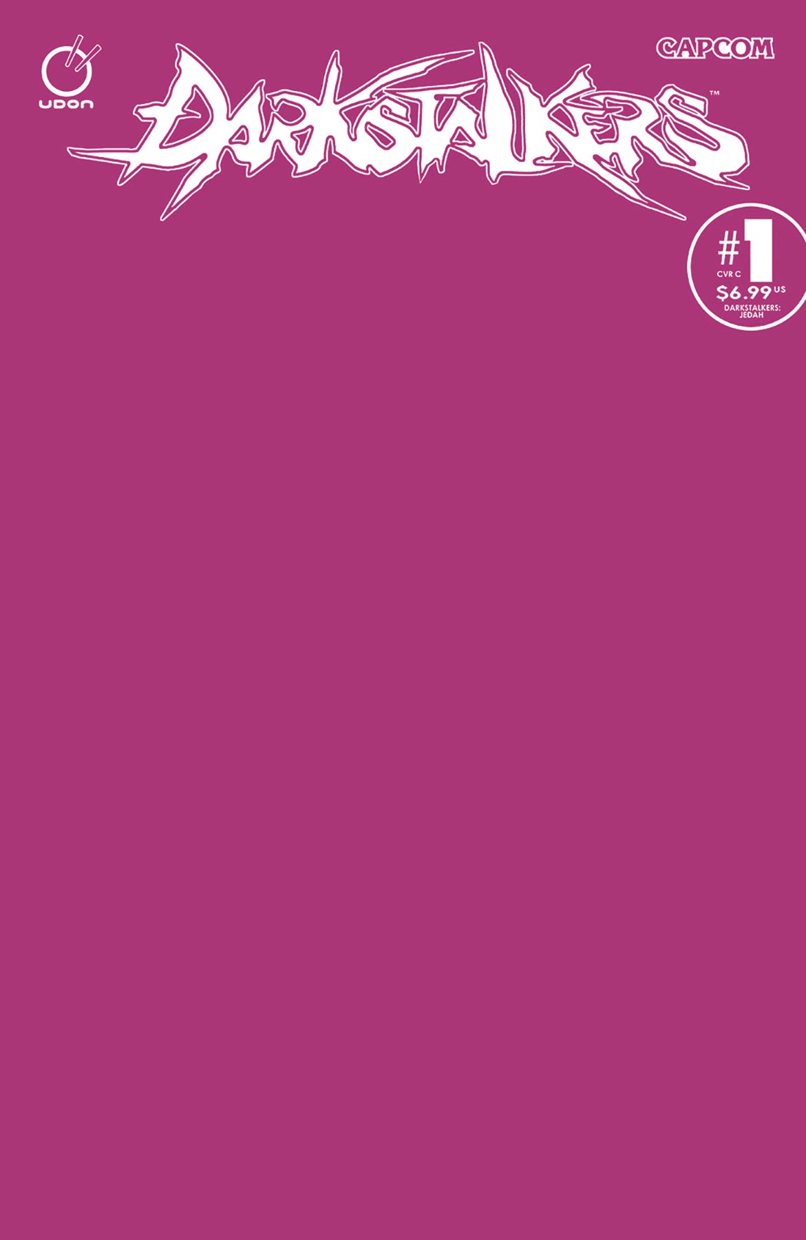 DARKSTALKERS JEDAH (ONE SHOT) CVR C BLANK SKETCH VARIANT 2024 Darkstalkers UDON ENTERTAINMENT INC