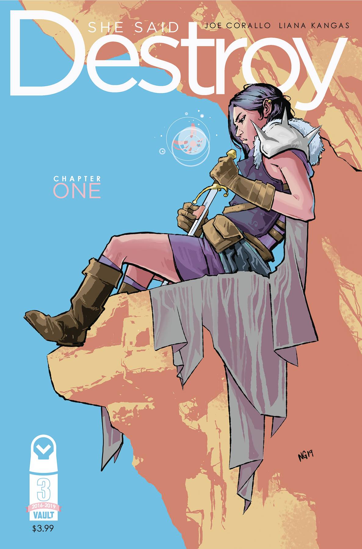 SHE SAID DESTROY #1 COVER B 2019 VAULT COMICS