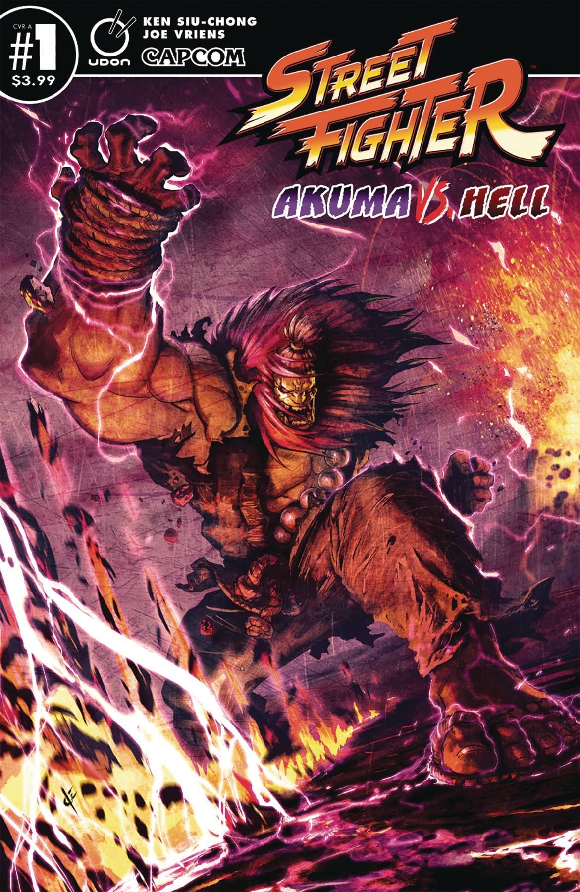 STREET FIGHTER AKUMA VS HELL #1 CVR A VRIENS 2019 Street Fighter UDON ENTERTAINMENT INC