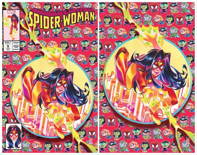 SPIDER-WOMAN #5 RIAN GONZALES EXCLUSIVE ASM #300 HOMAGE VARIANT comic MARVEL COMICS TRADE & VIRGIN SET