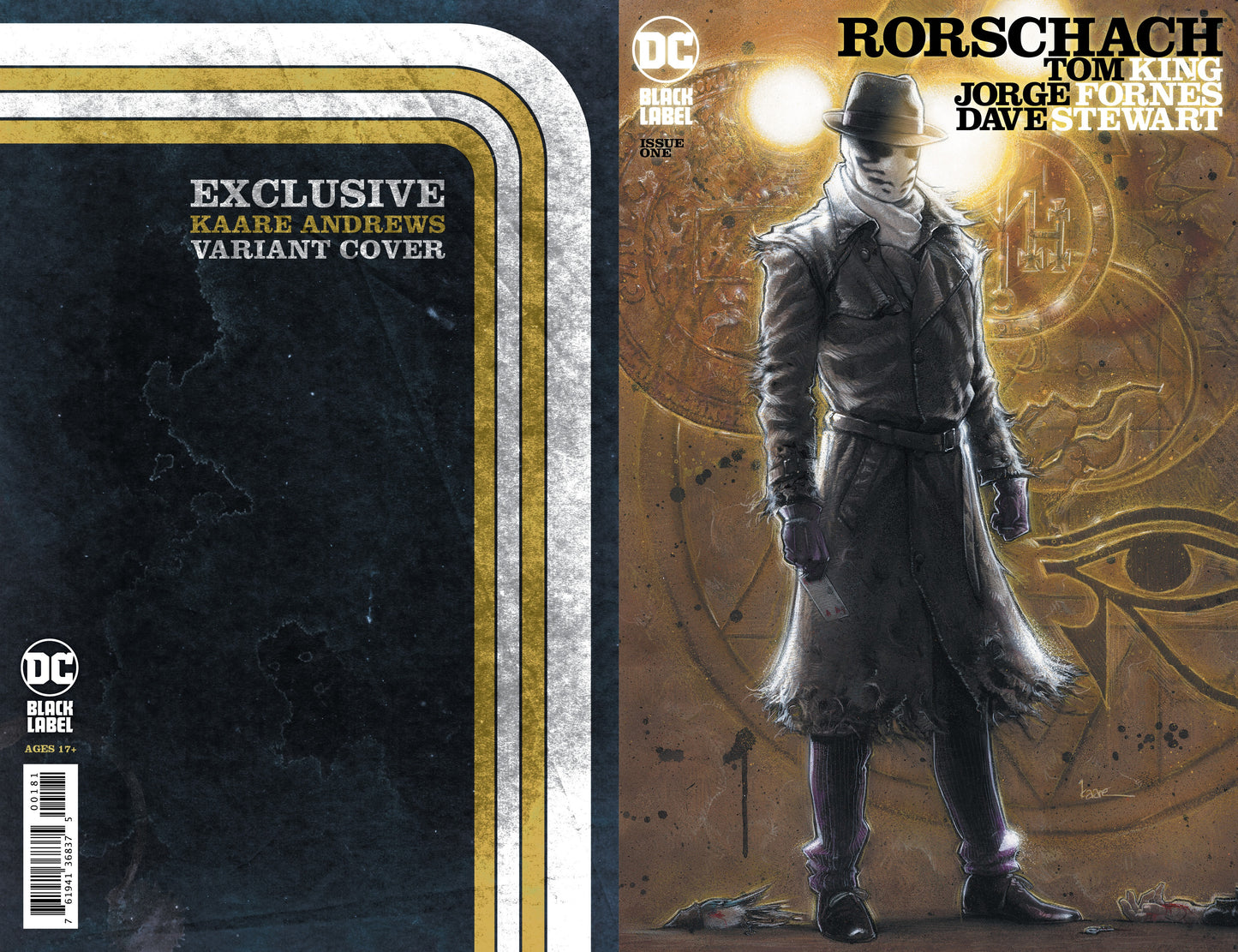 RORSCHACH #1 KAARE ANDREWS EXCLUSIVE TRADE DRESS VARIANT Watchmen DC COMICS