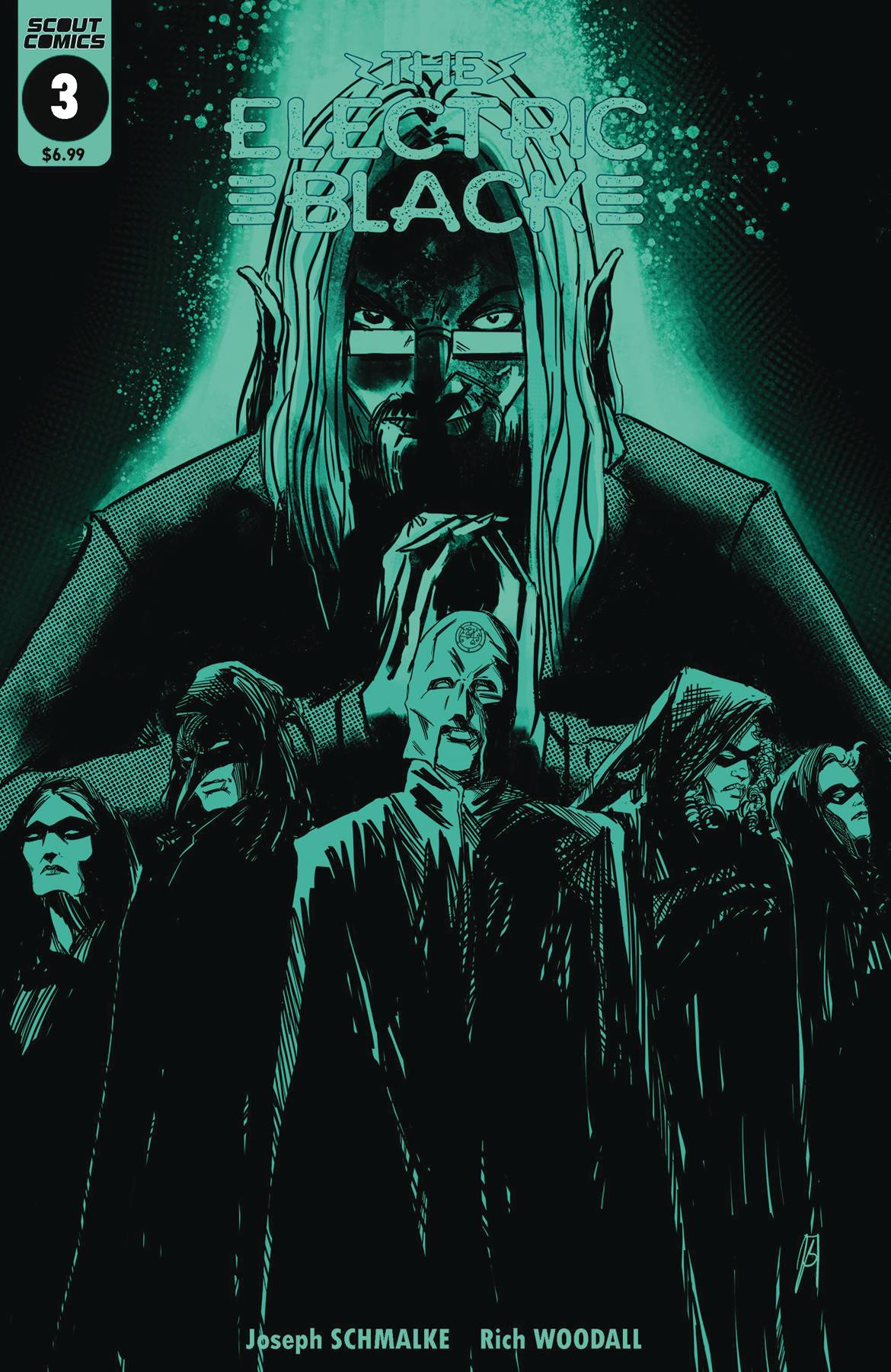 ELECTRIC BLACK #3 GLOW IN DARK VARIANT 2019 Electric Black SCOUT COMICS