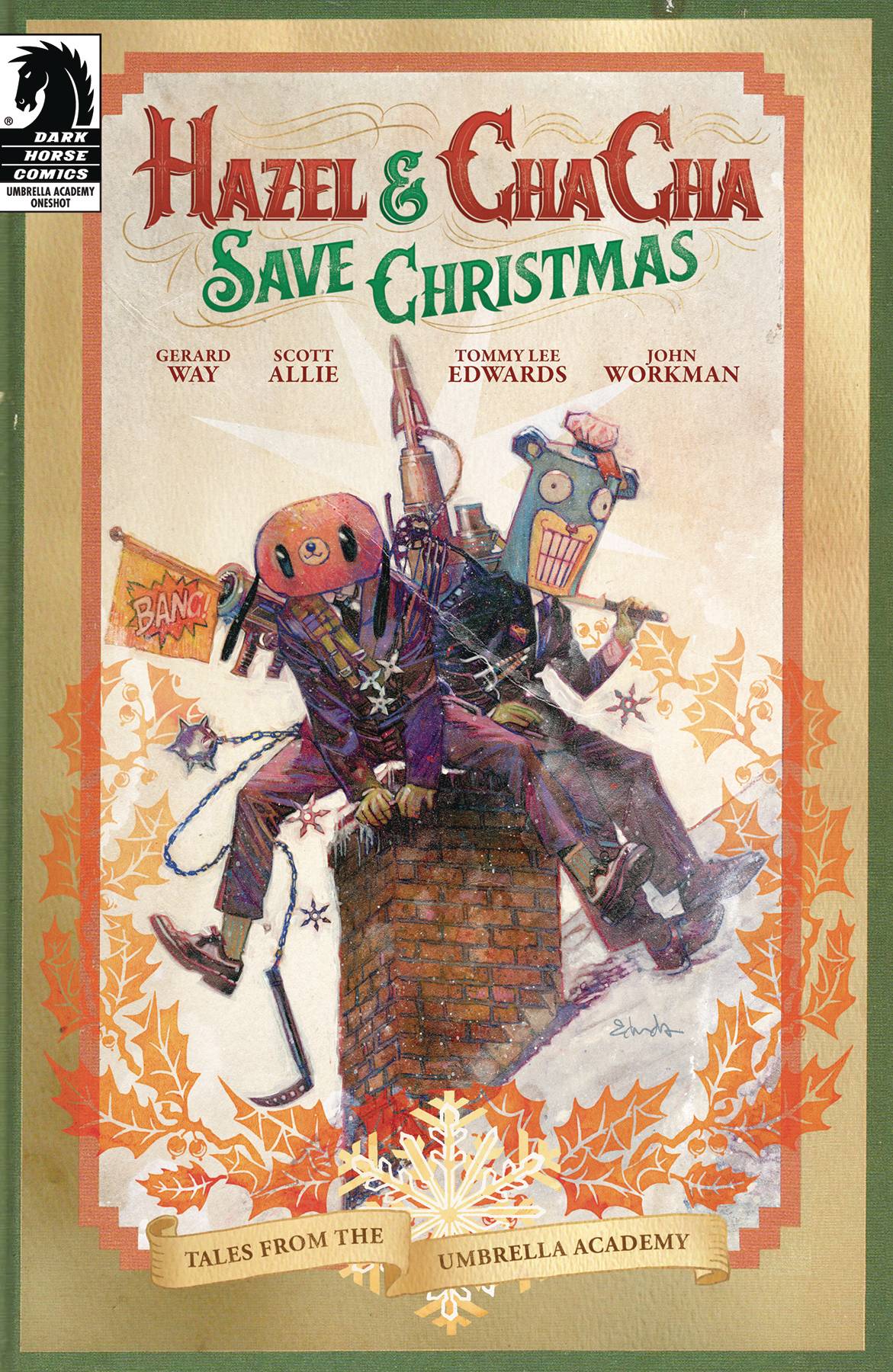 HAZEL & CHA CHA SAVE CHRISTMAS TALES UMBRELLA ACADEMY CVR A 2019 comic book DARK HORSE COMICS